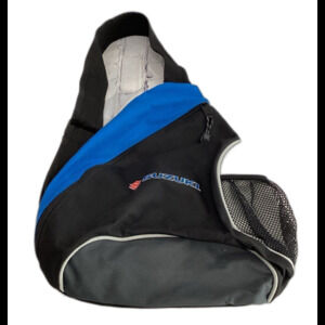 Suzuki Crossbody Bag Colors Blue Black Gray Logo